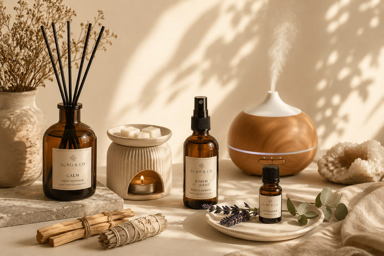 Room Scents | Home Fragrance, Reed Diffusers & Wax Melts | Auro & Co