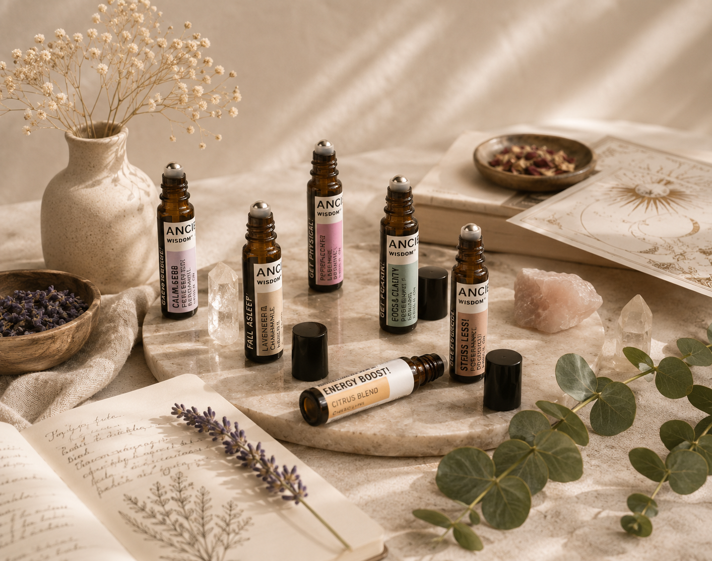 Aroma Roll-Ons | Essential Oil Roll-Ons & Fragrance Blends | Auro & Co