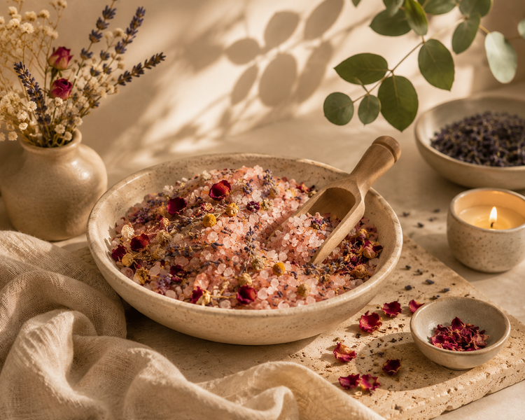 Bath Salts & Flower Soaks | Botanical Bath Salts & Floral Soaks | Auro & Co