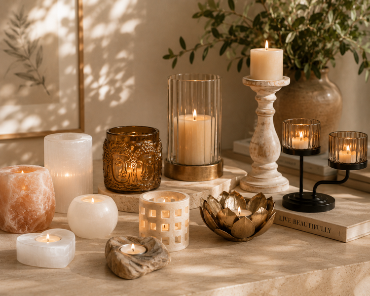 Candle Holders | Tealight Holders & Decorative Candle Accessories | Auro & Co