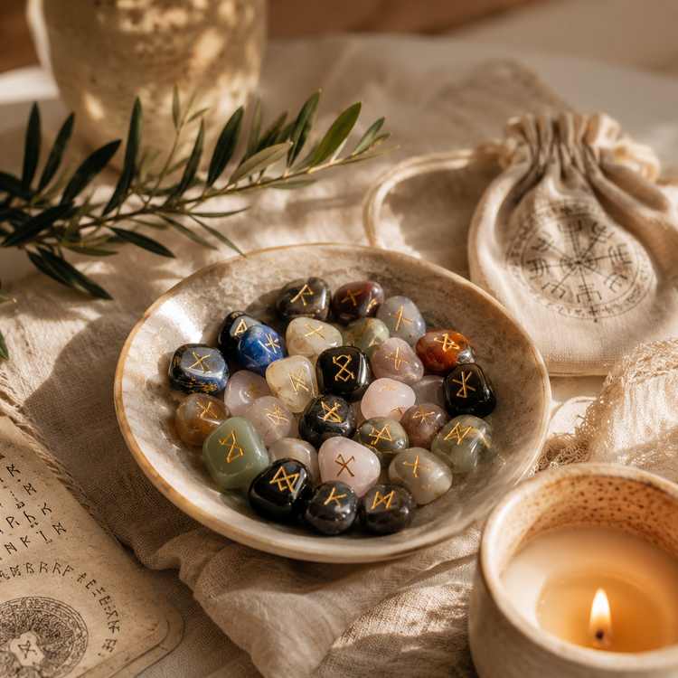 Rune Stones & Crystal Rune Sets | Engraved Gemstone Runes | Auro & Co
