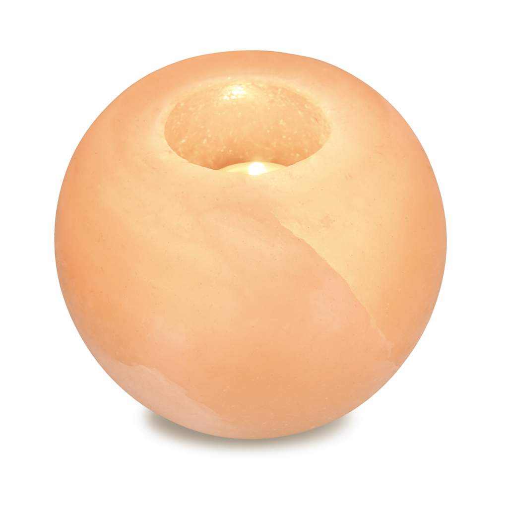 Salt Candle Holder - Round