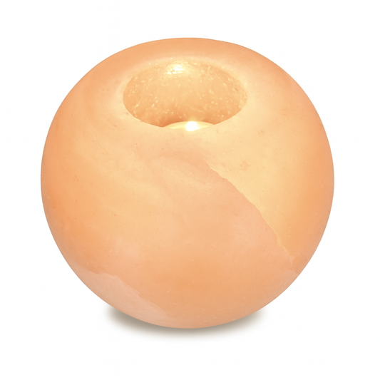 Salt Candle Holder - Round