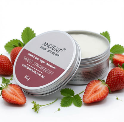 Scented Shea Body Butter 90g - Sweet Strawberry