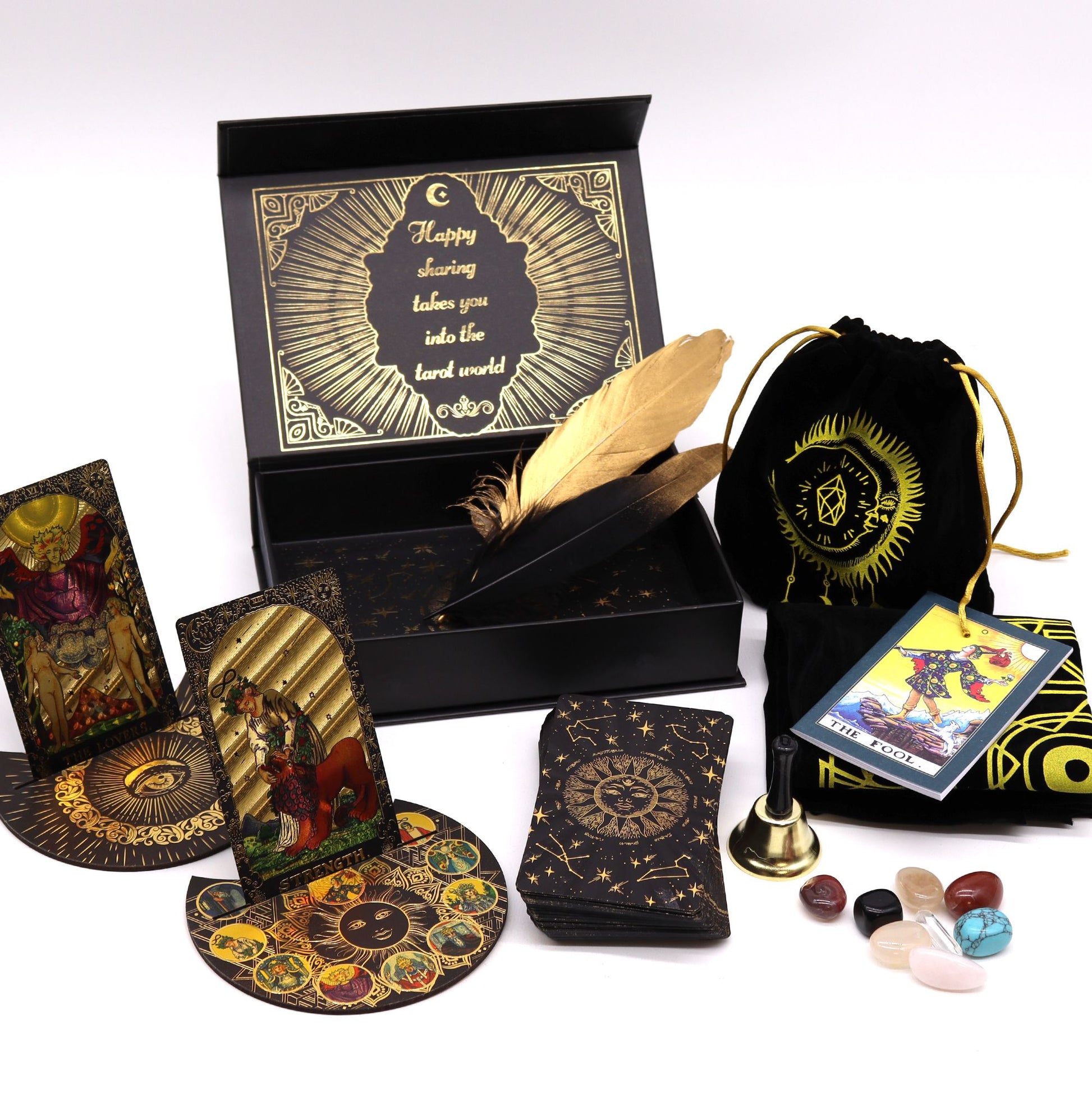 Gold Foil Tarot - Let the Magic Begin - Gift Set | Auro & Co