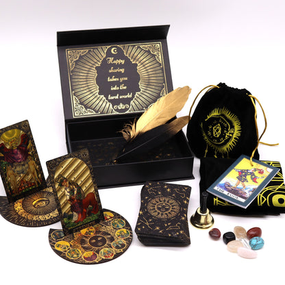 Gold Foil Tarot - Let the Magic Begin - Gift Set | Auro & Co