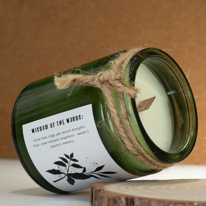 Greenman Woodwick Soy Candle - Sage & Mintwood – packaging