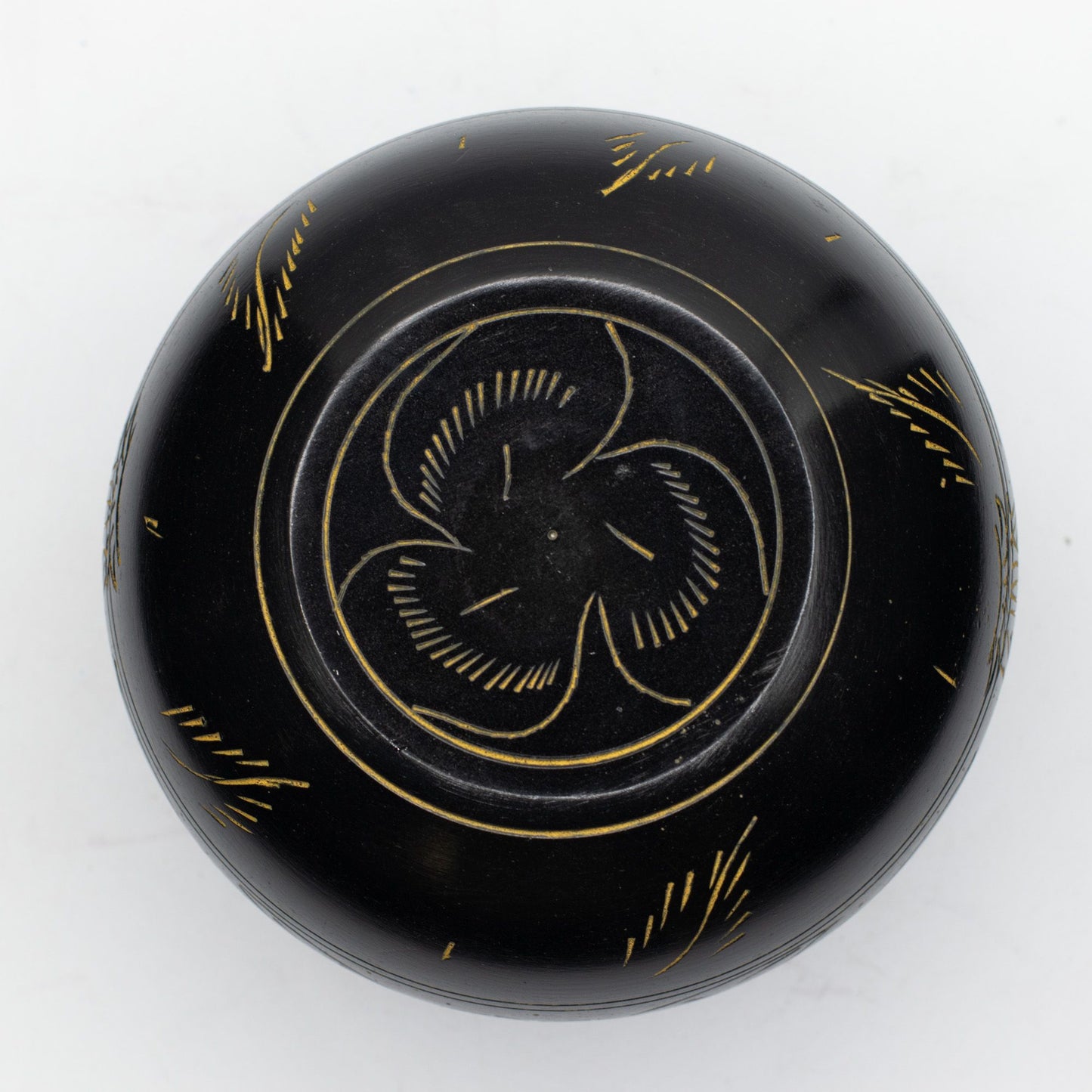 Cauldron Singing Bowl - Magic Mushroom - Yellow (15cm) – detail view