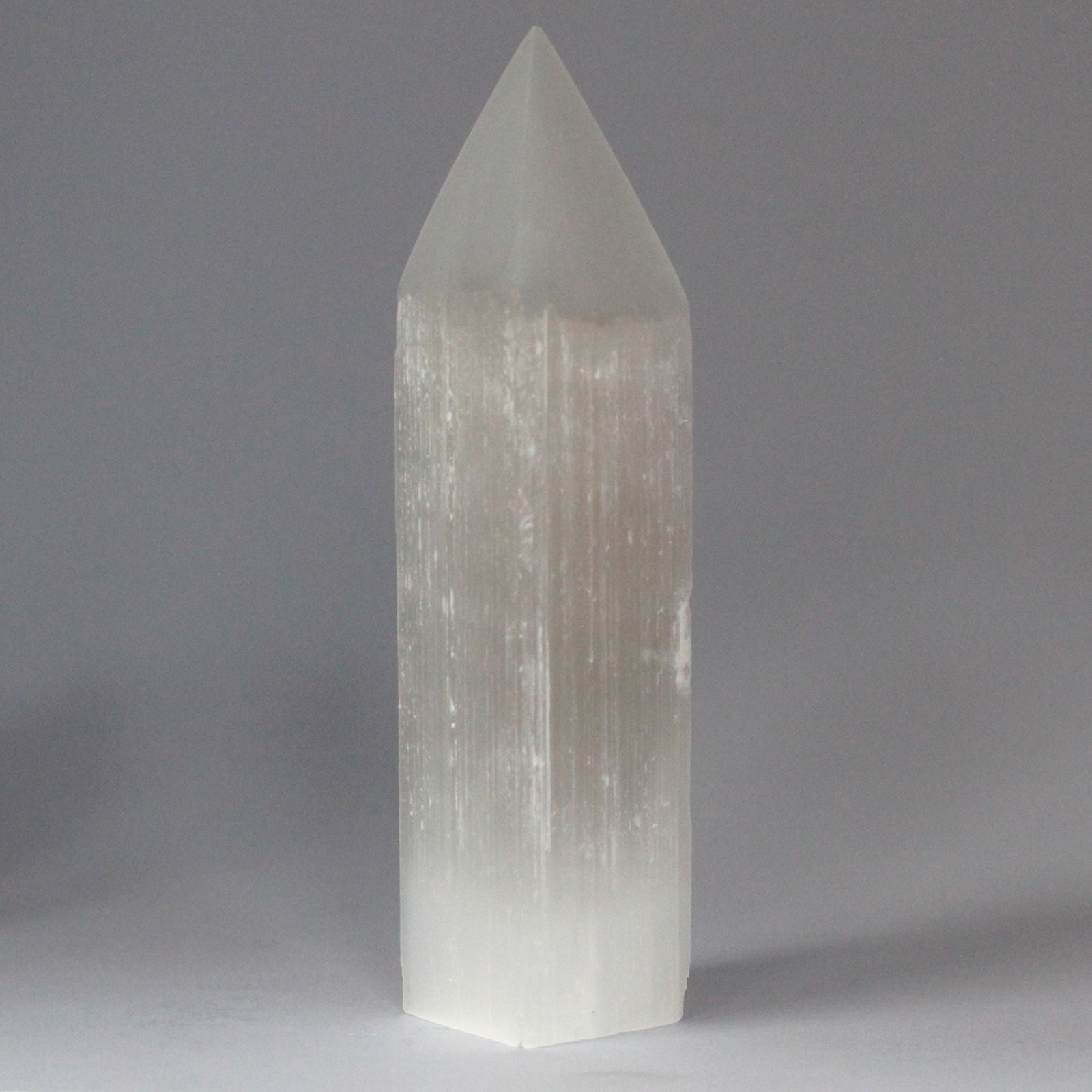 Selenite Pencil Point Tower - 20 cm | Auro & Co