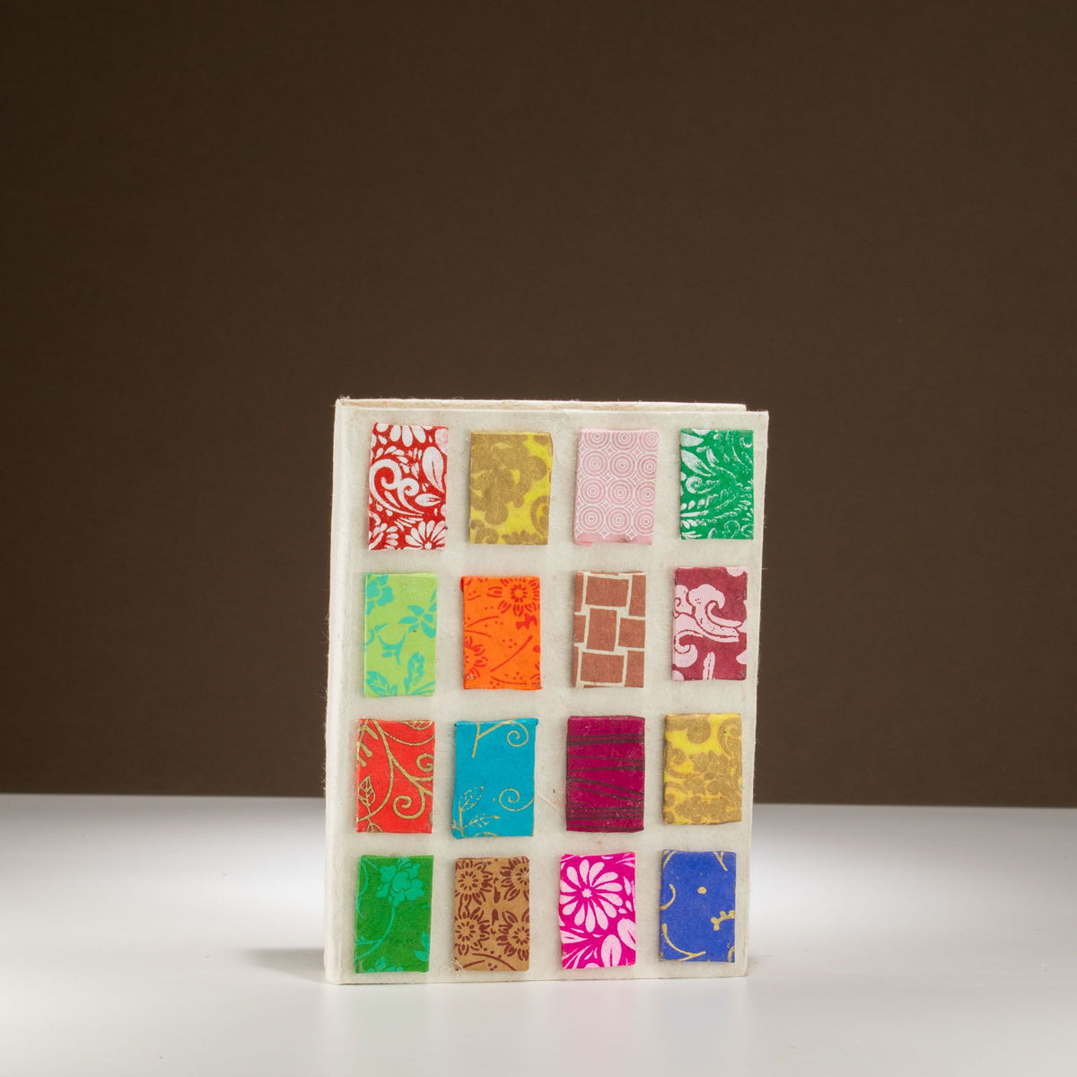 Natural Lokta Mini Tiles Notebook, Medium