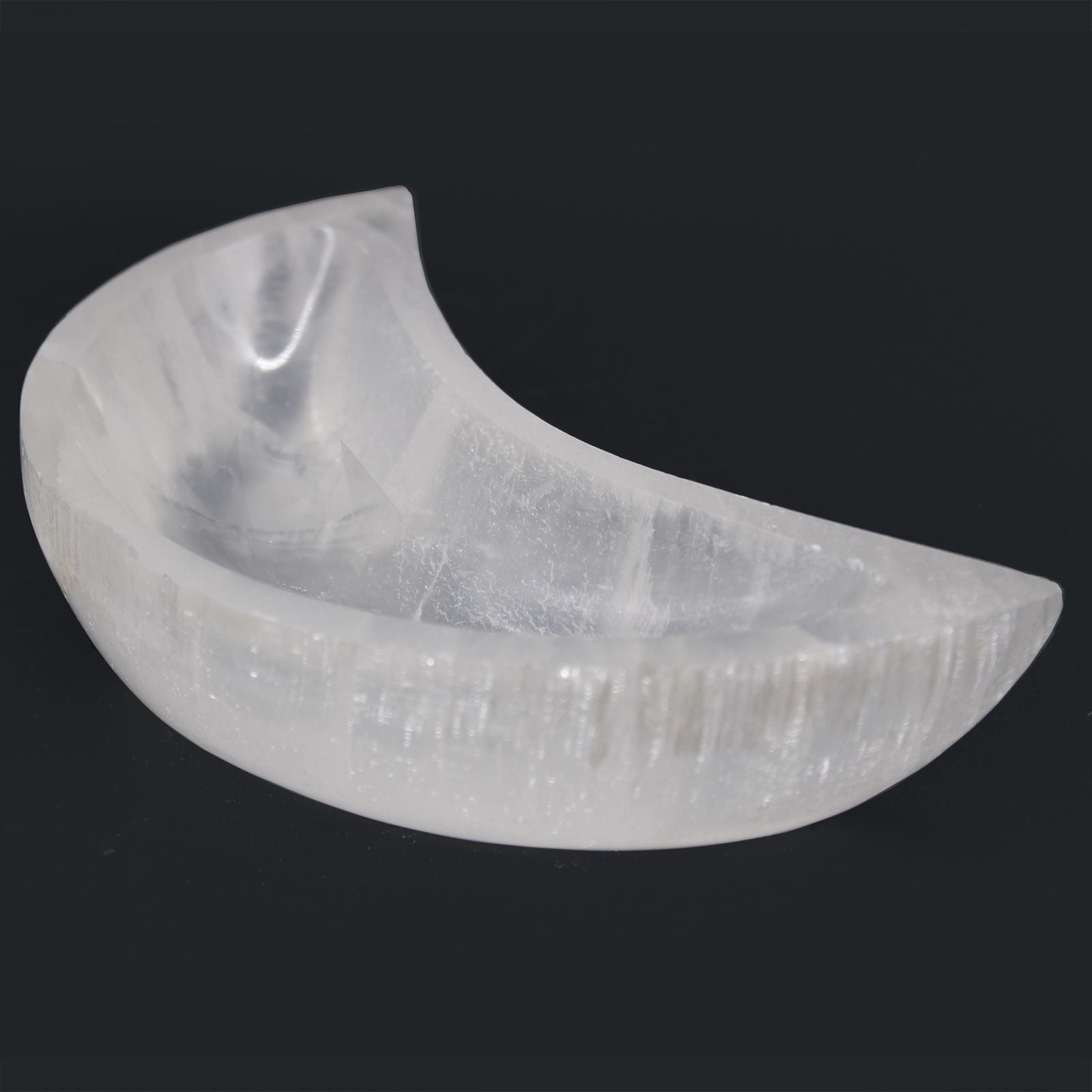 Selenite Moon Bowl - 15cm – lifestyle shot