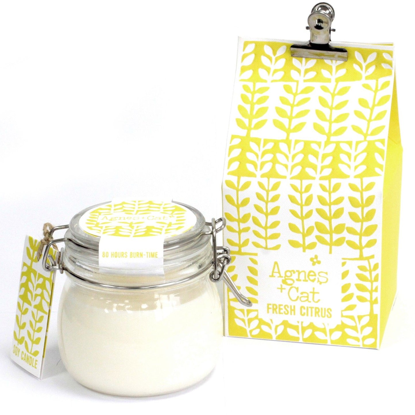 Agnes + Cat Kilner Jar Candle - Fresh Citrus | Auro & Co