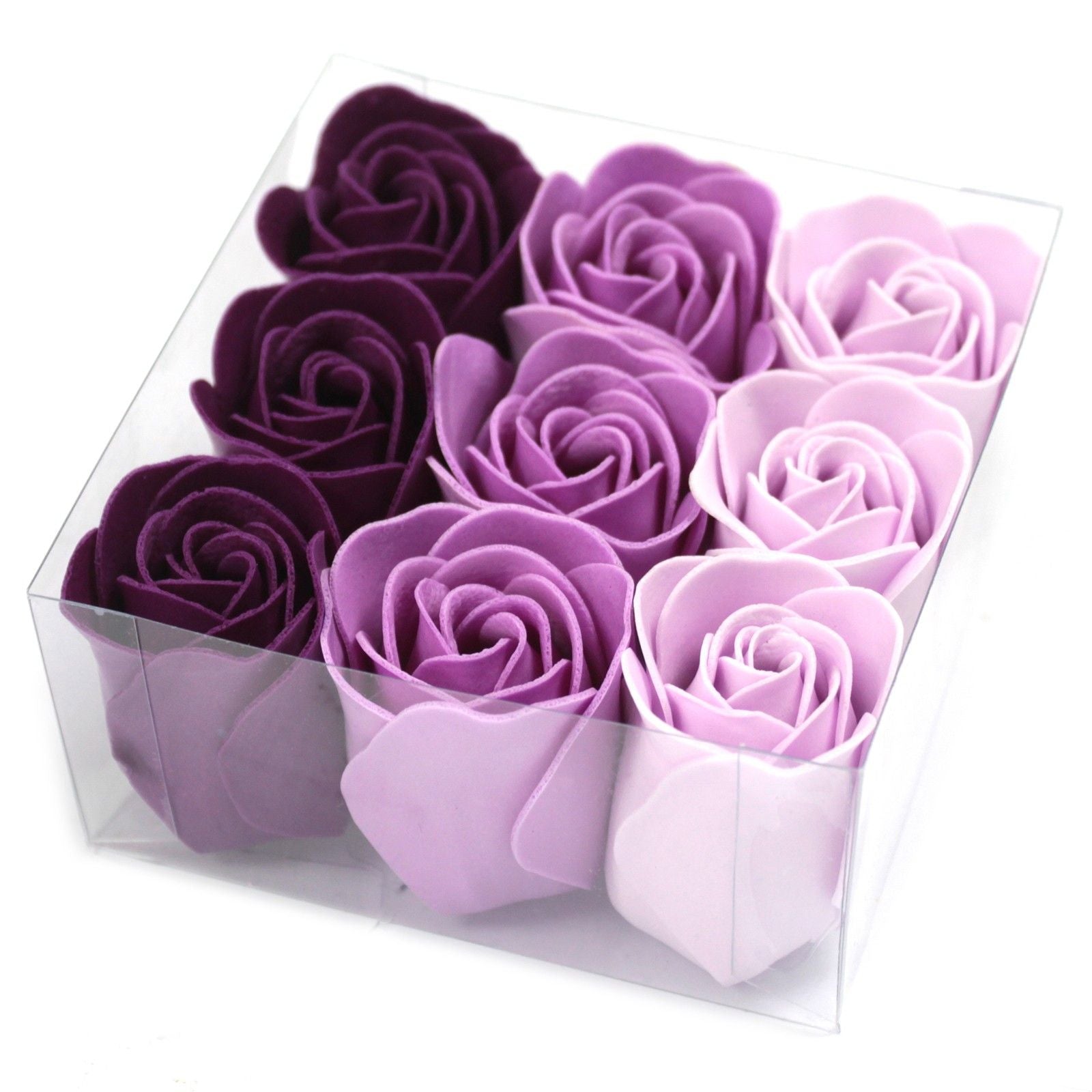 Set of 9 Soap Flower - Lavender Roses – packaging