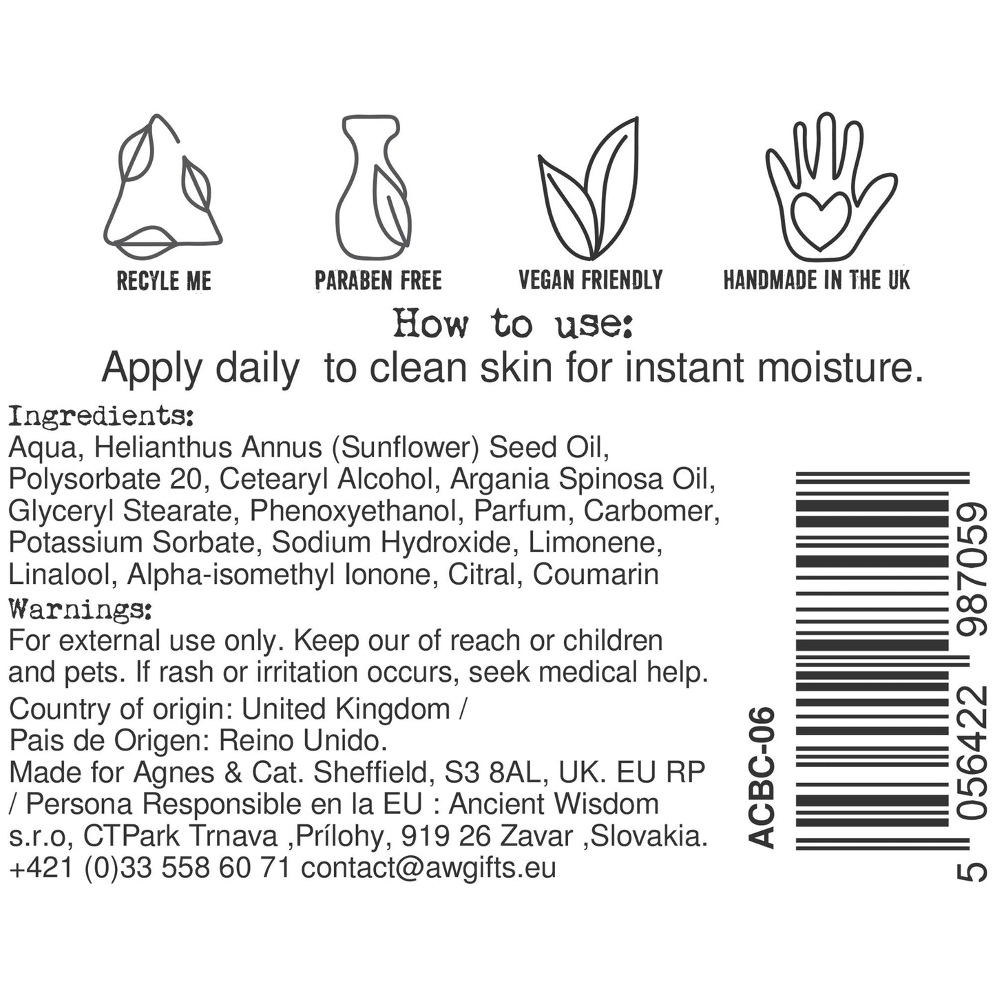 Agnes + Cat Hand & Body Cream - Provence – lifestyle shot
