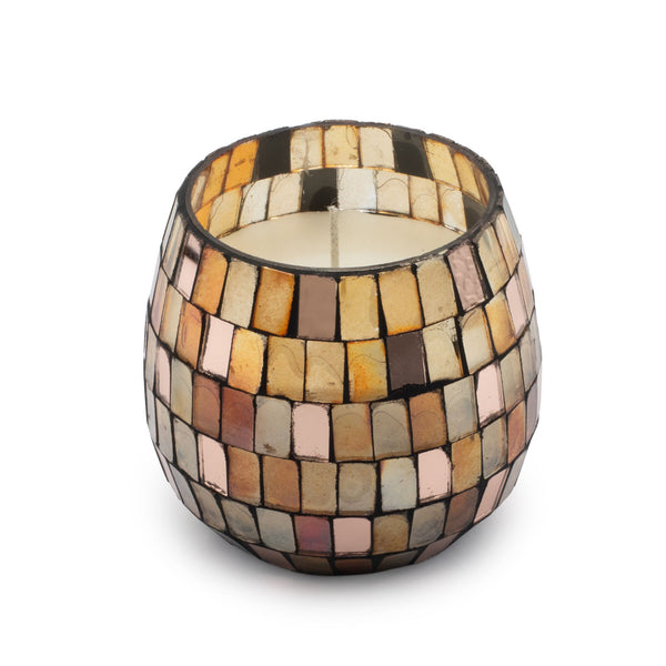 Small Glass Jar Candles - Amber Mosaic | Auro & Co