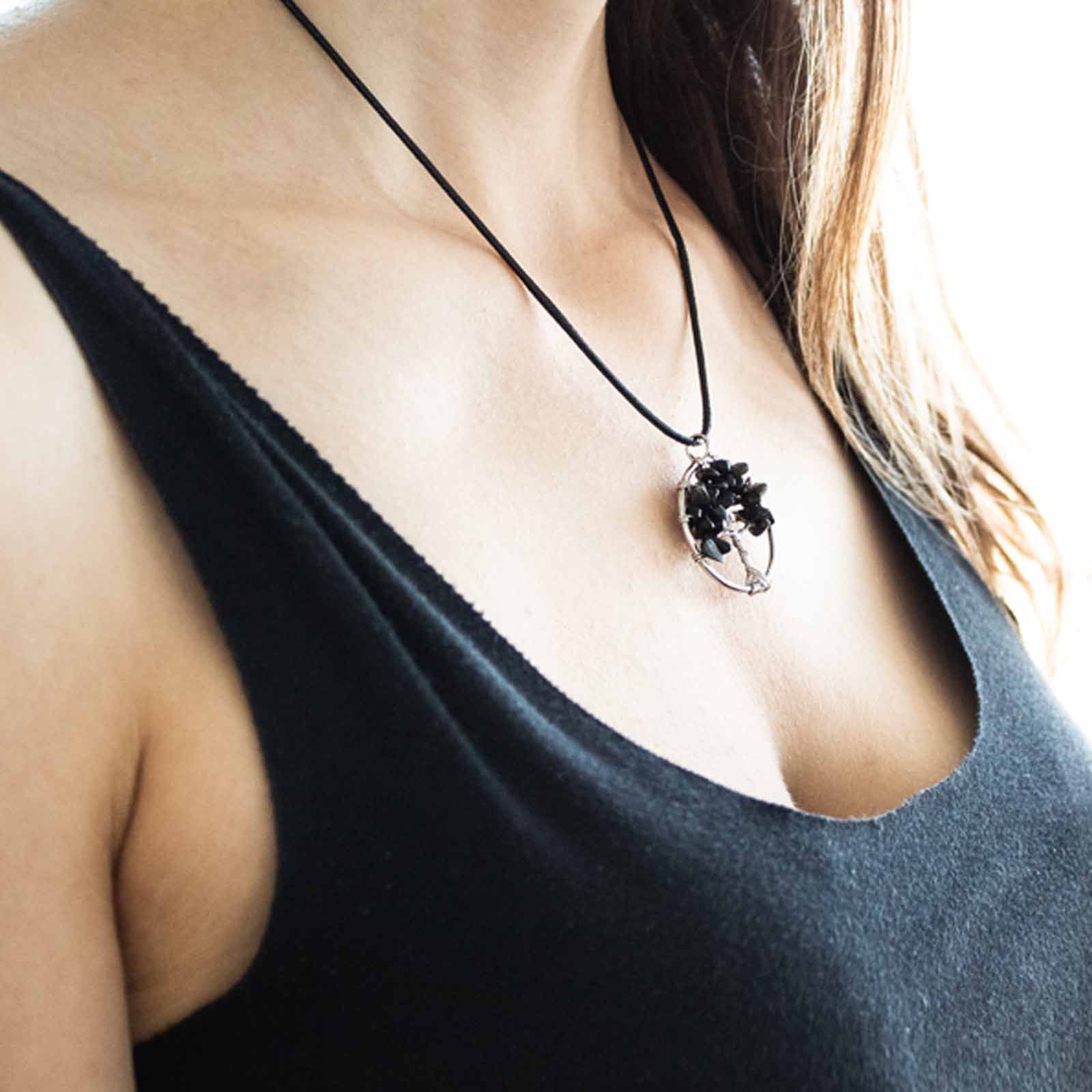 Tree of Life Pendant - Black Agate – product image 6