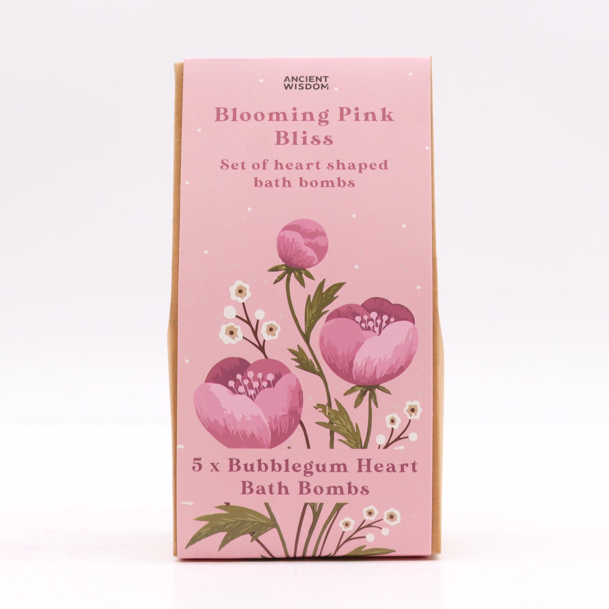 Blooming Pink Bliss Bath Heart Gift Set – detail view