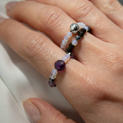 Nymph Spirit Gemstone Ring Set - Full Moon – product image 8