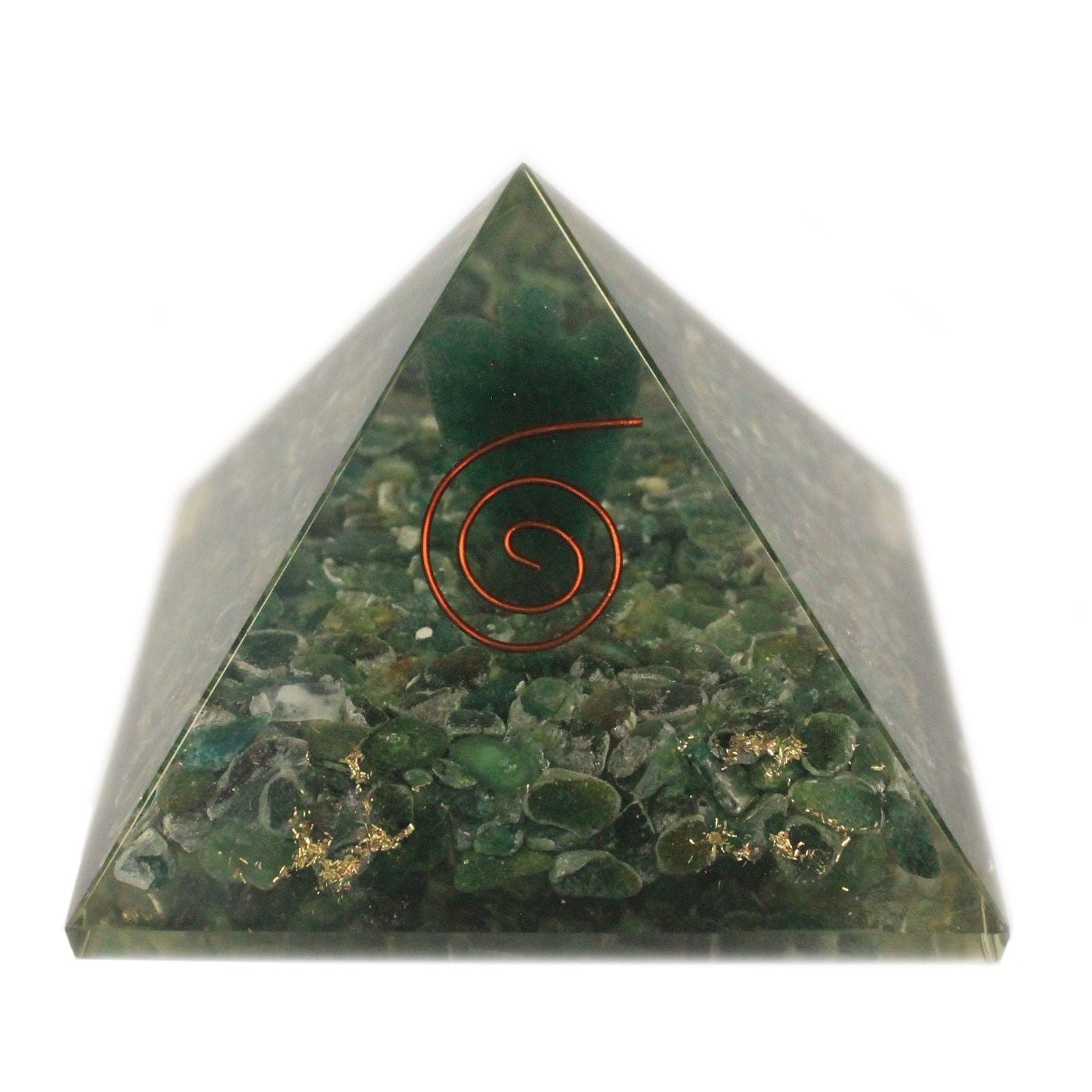 Lrg Orgonite Pyramid 70mm - Angel | Auro & Co