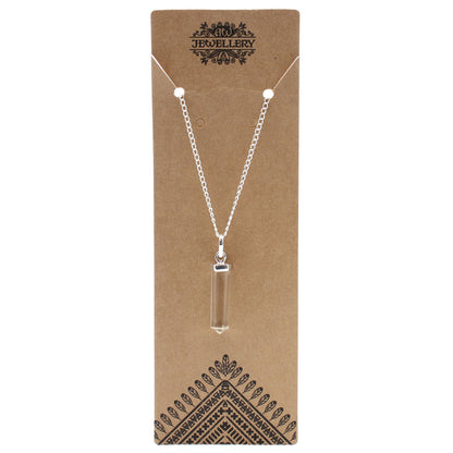 Gemstone Classic Point Pendant - Rock Quartz – detail view