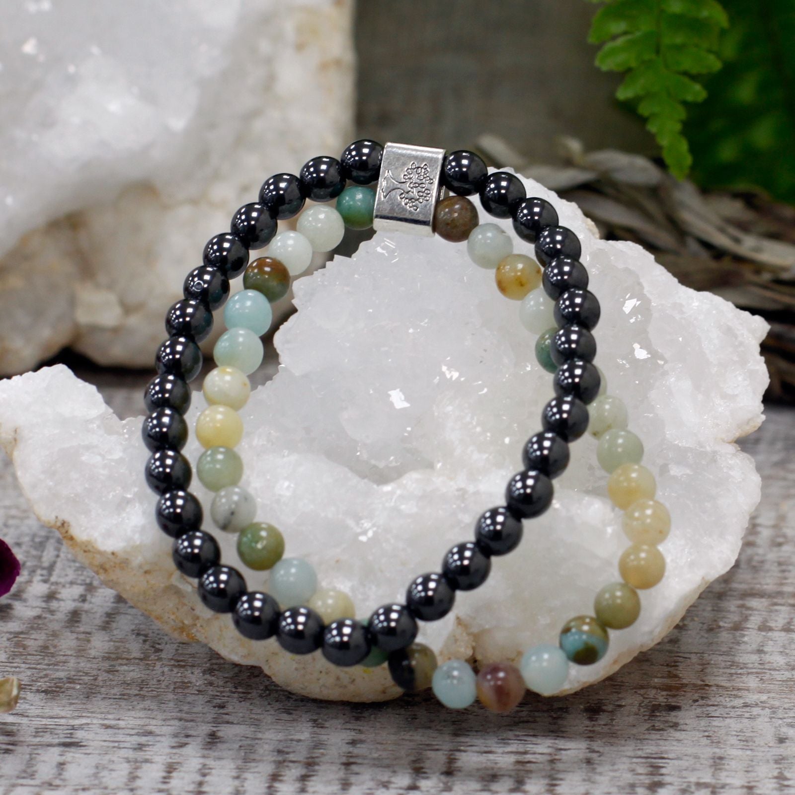 Magnetic Gemstone Bracelet - Amazonite – packaging