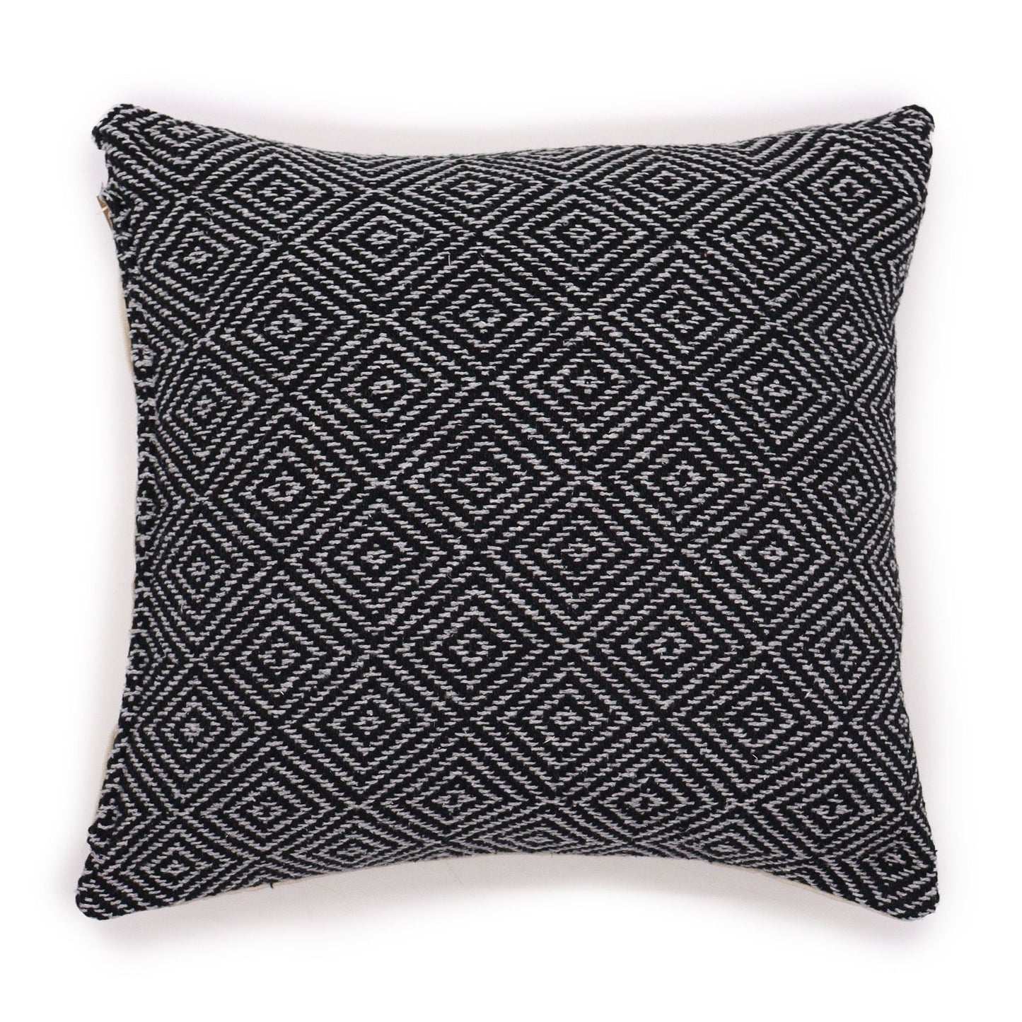 Midnight Maze Geometric Cushion Cover – 40x40 cm | Auro & Co