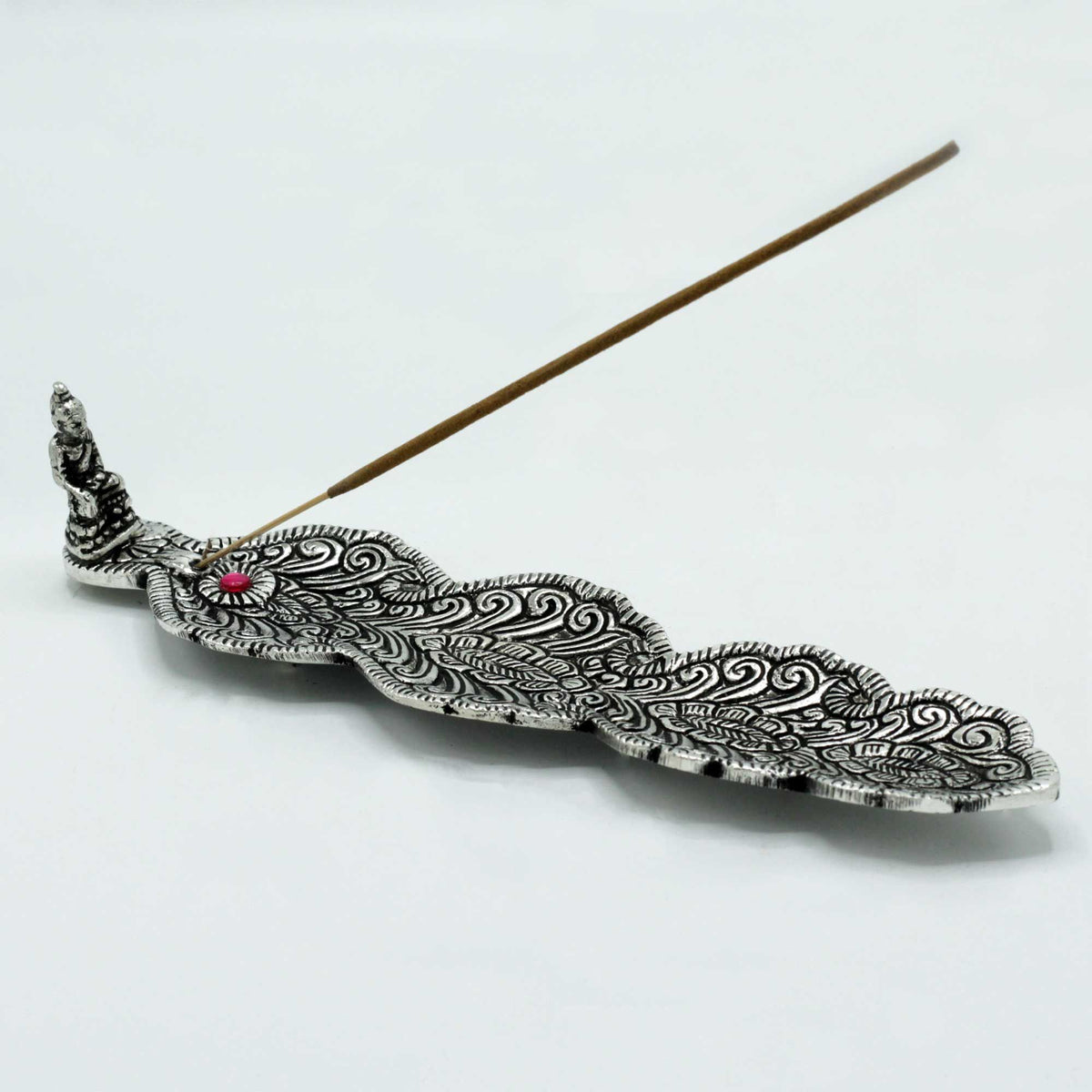 Buddha Incense Holder - Feather Shape, 20cm