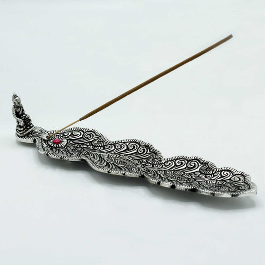Buddha Incense Holder - Feather Shape, 20cm