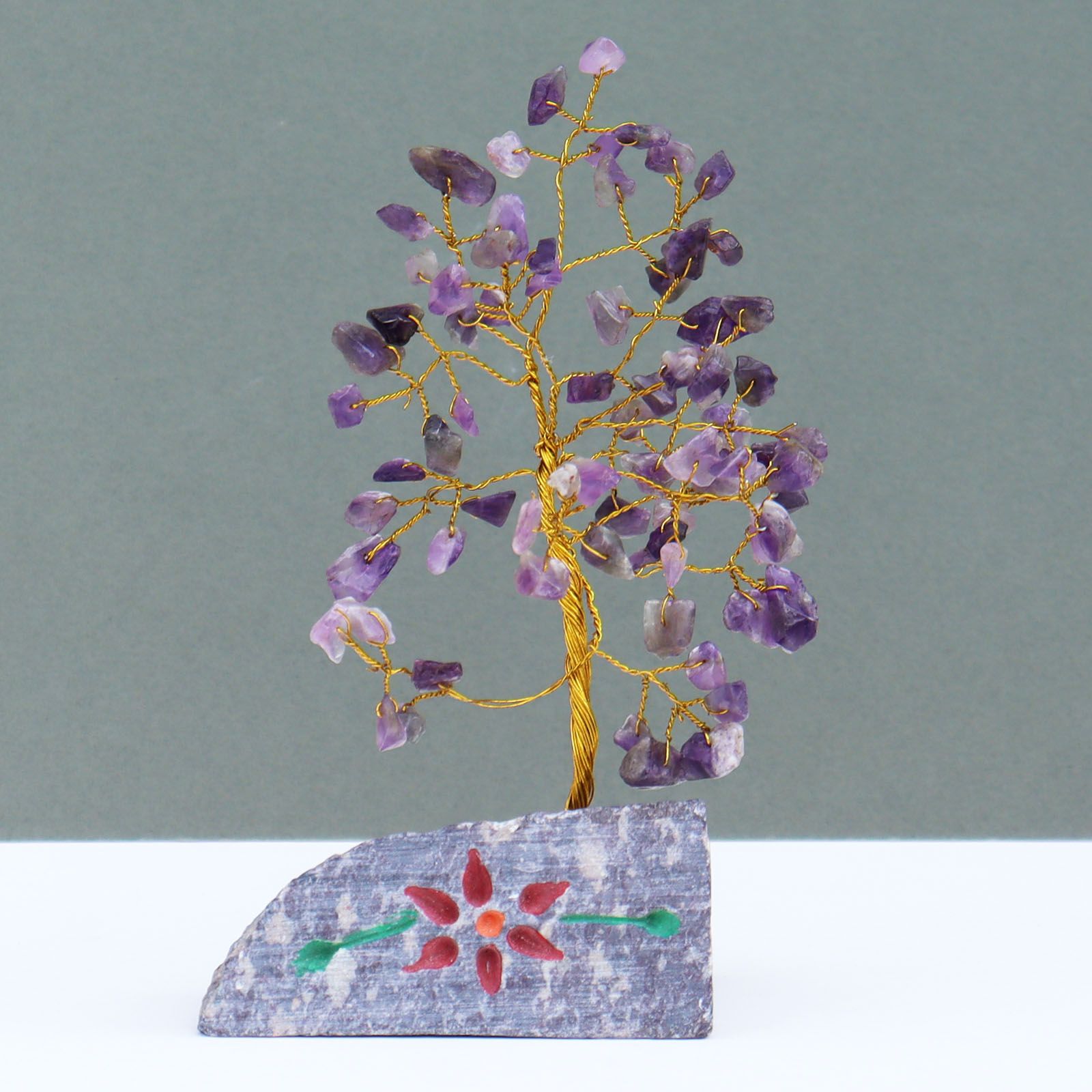 Indian Gemstone Tree Amethyst - 80 Stone – detail view