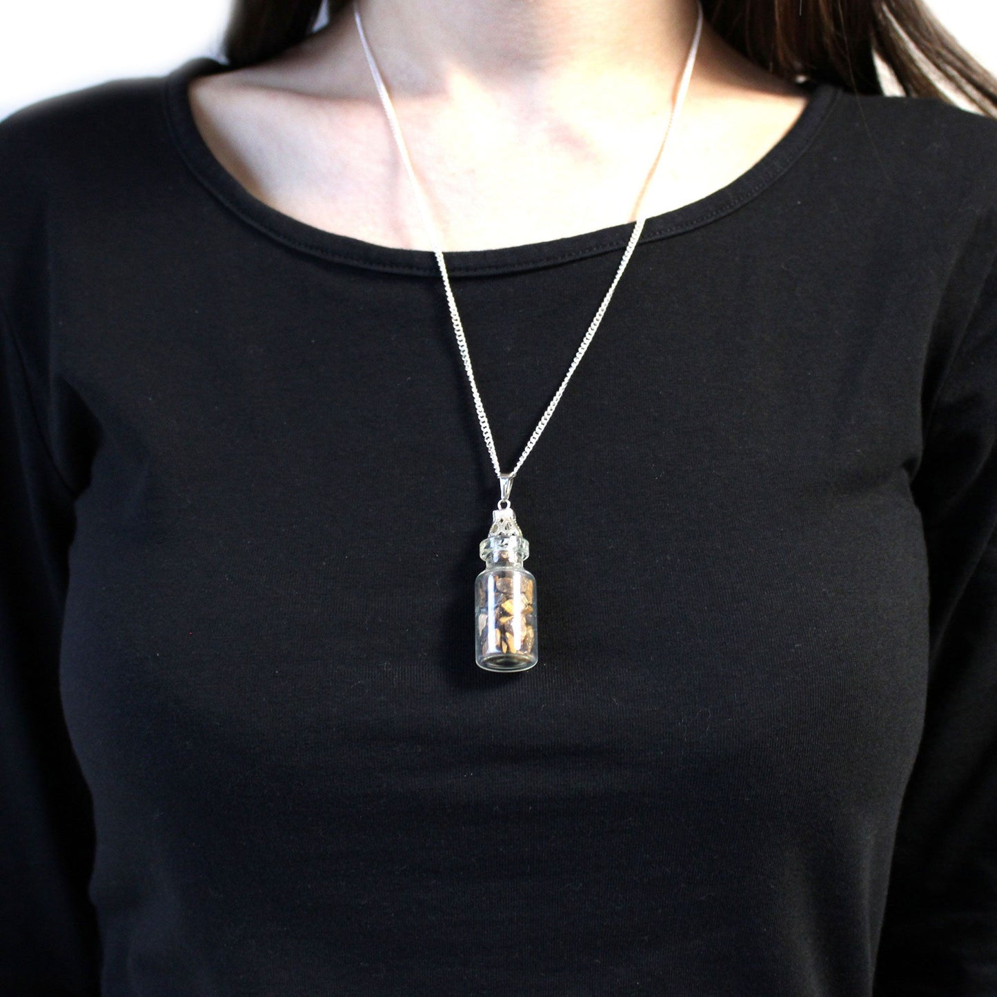 Bottled Gemstones Necklace - Tiger Eye – packaging