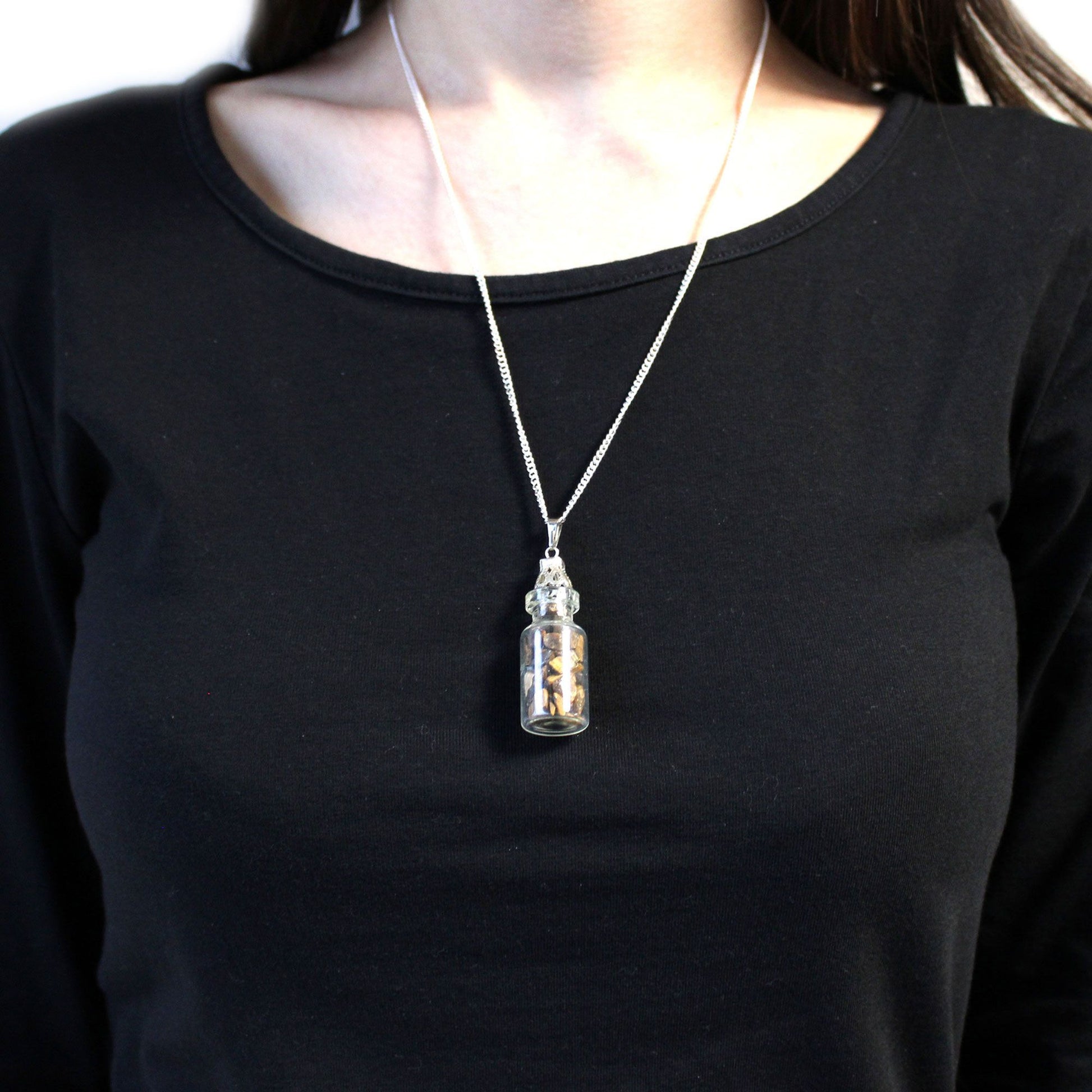 Bottled Gemstones Necklace - Tiger Eye – packaging
