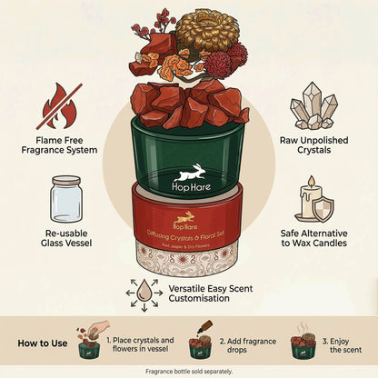 Hop Hare Diffusing Crystals & Floral Set - The King