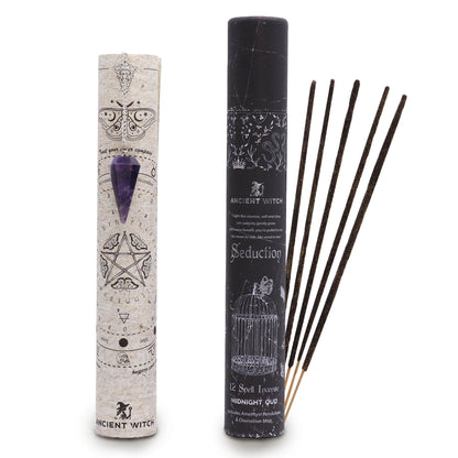 Ancient Witch Spell Incense - Seduction - Amethyst Pendulum – product image 7