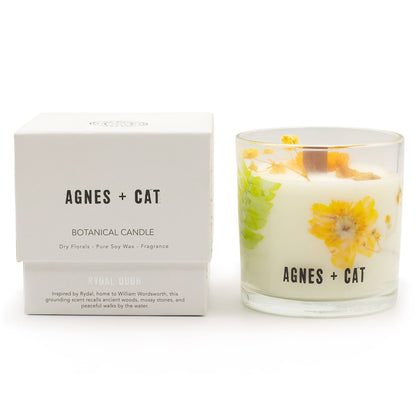 Agnes + Cat Botanical Soy Wax Candle - Rydal Oudh – detail view