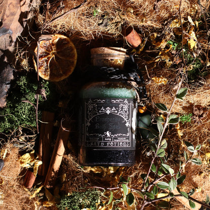 Ancient Witch Bath Spell Potion & Aventurine Crystal Amulet - Prosperity – product image 7