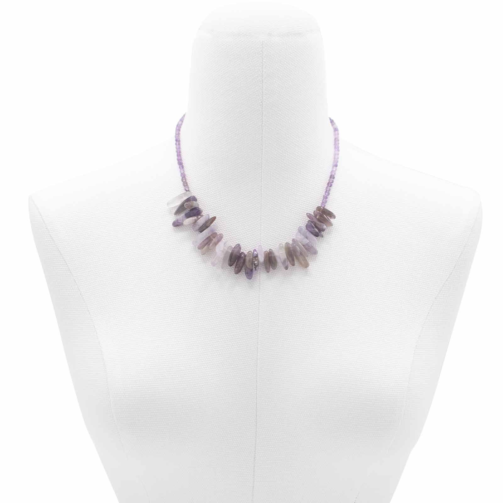 Longstone Gem Necklace - Amethyst | Auro & Co