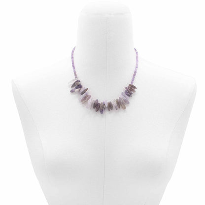 Longstone Gem Necklace - Amethyst | Auro & Co