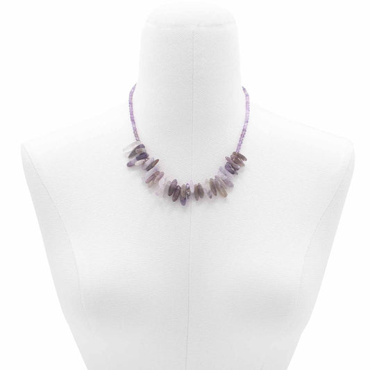 Longstone Gem Necklace - Amethyst | Auro & Co