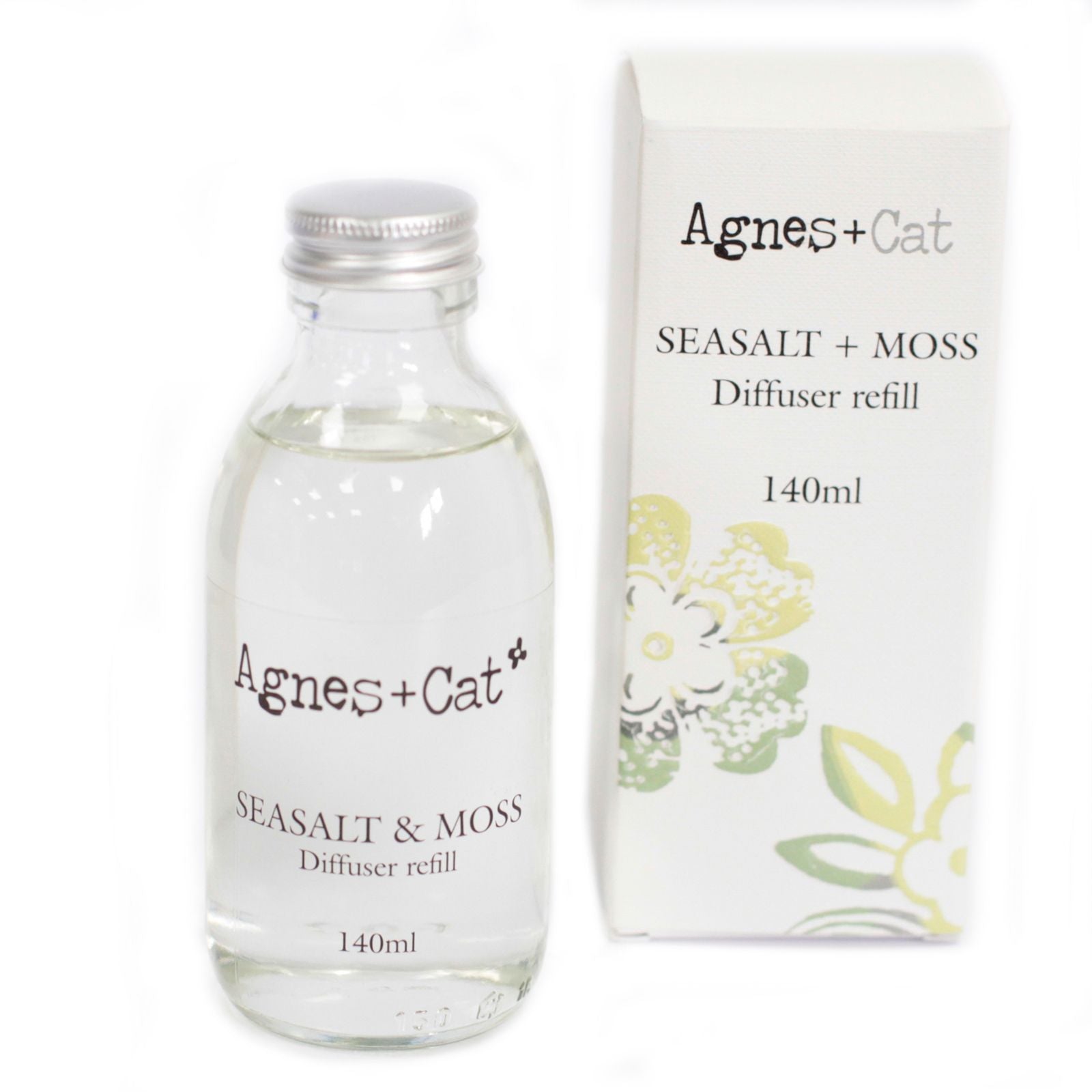 Agnes + Cat Reed Diffuser Refill - Seasalt and Moss 150ml – detail view