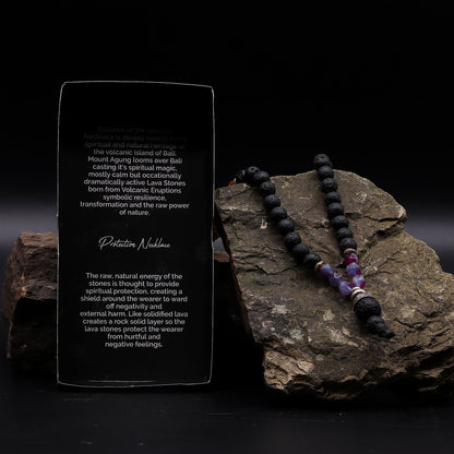 Essence of the Volcano Necklace - Embracing the Dark Side – lifestyle shot