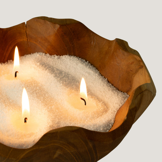 Unscented Candle Sand - White, 300g