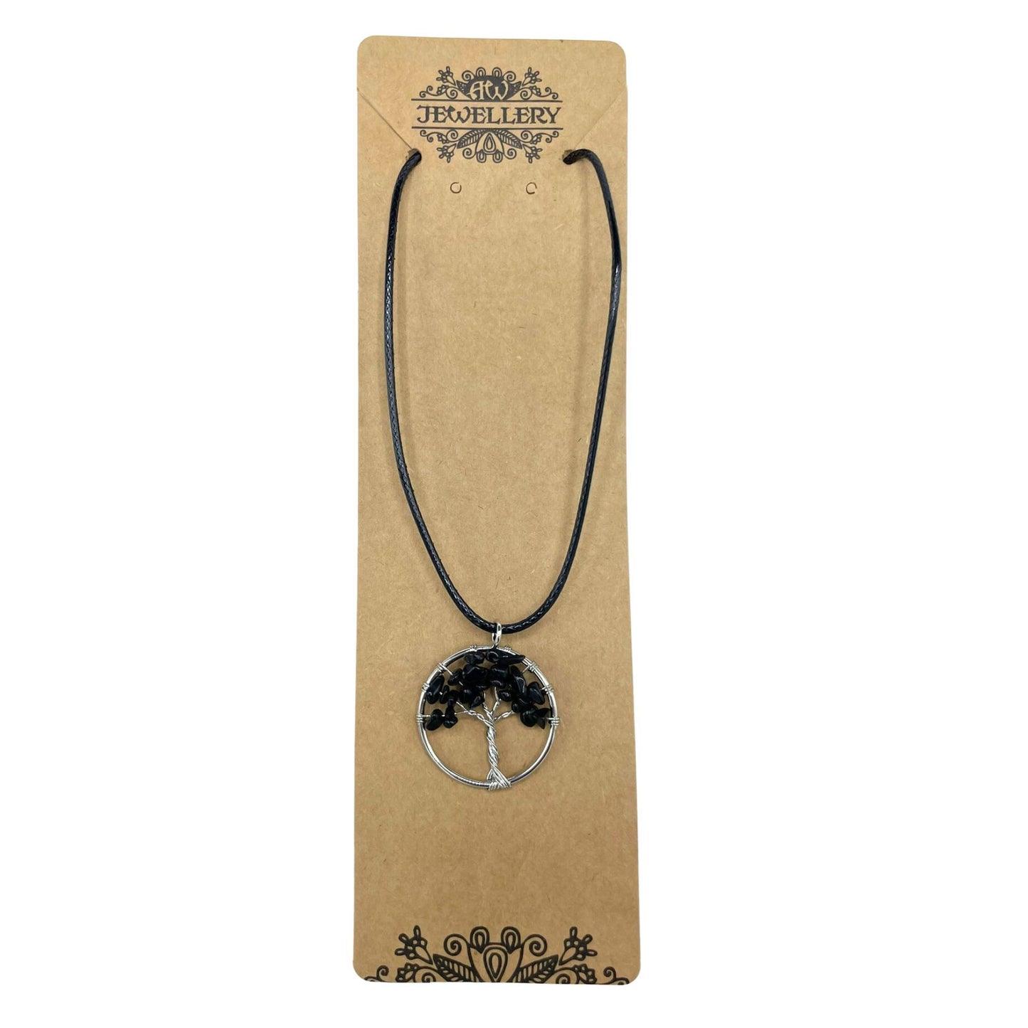 Tree of Life Pendant - Black Agate – packaging