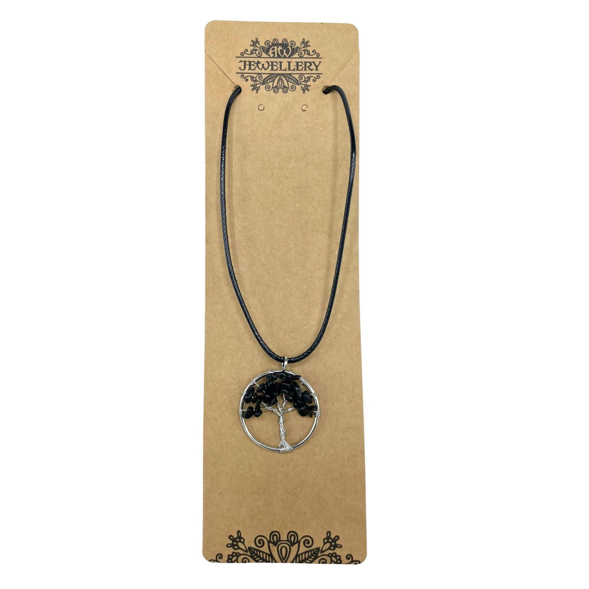 Tree of Life Pendant - Black Agate – packaging
