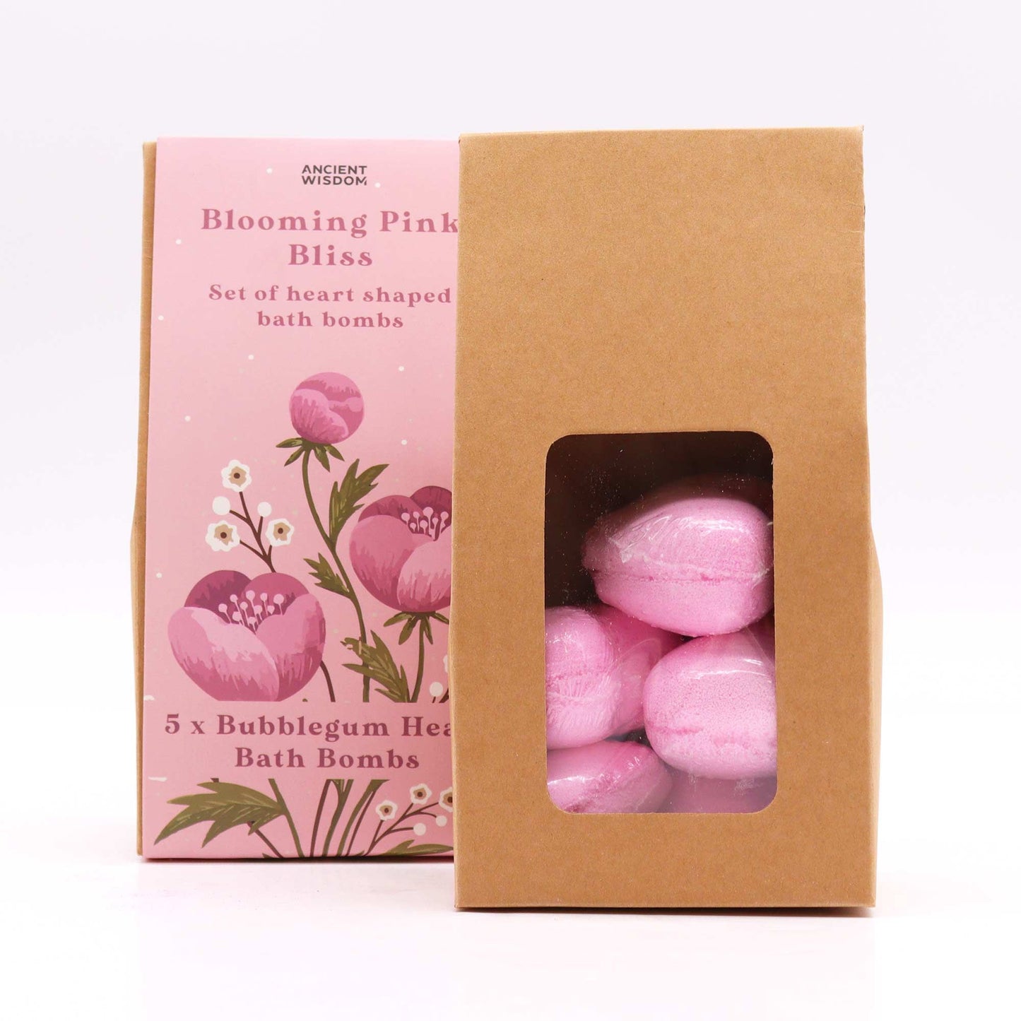 Blooming Pink Bliss Bath Heart Gift Set – lifestyle shot