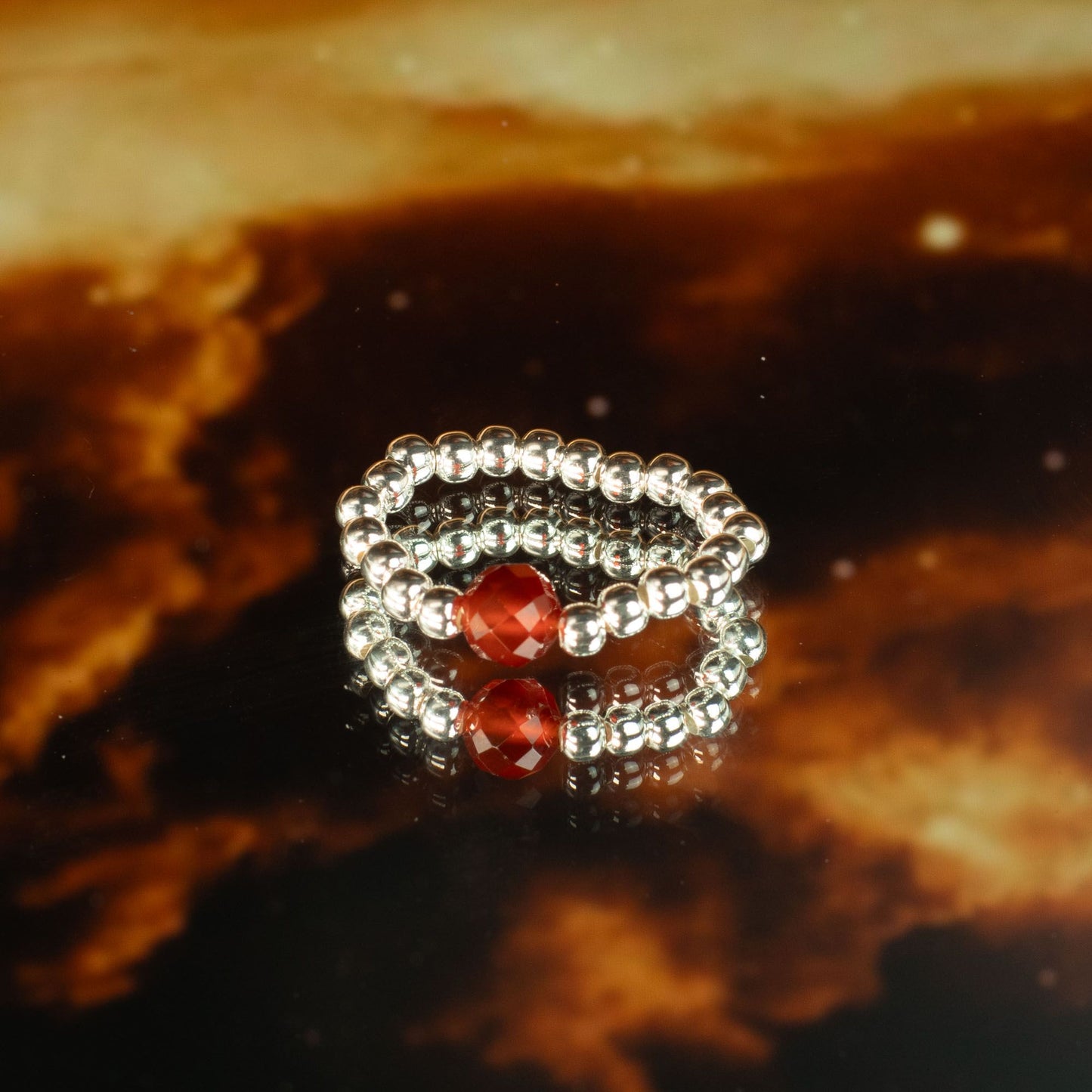 Nymph Spirit Gemstone Ring Set - Love & Flame – product image 8