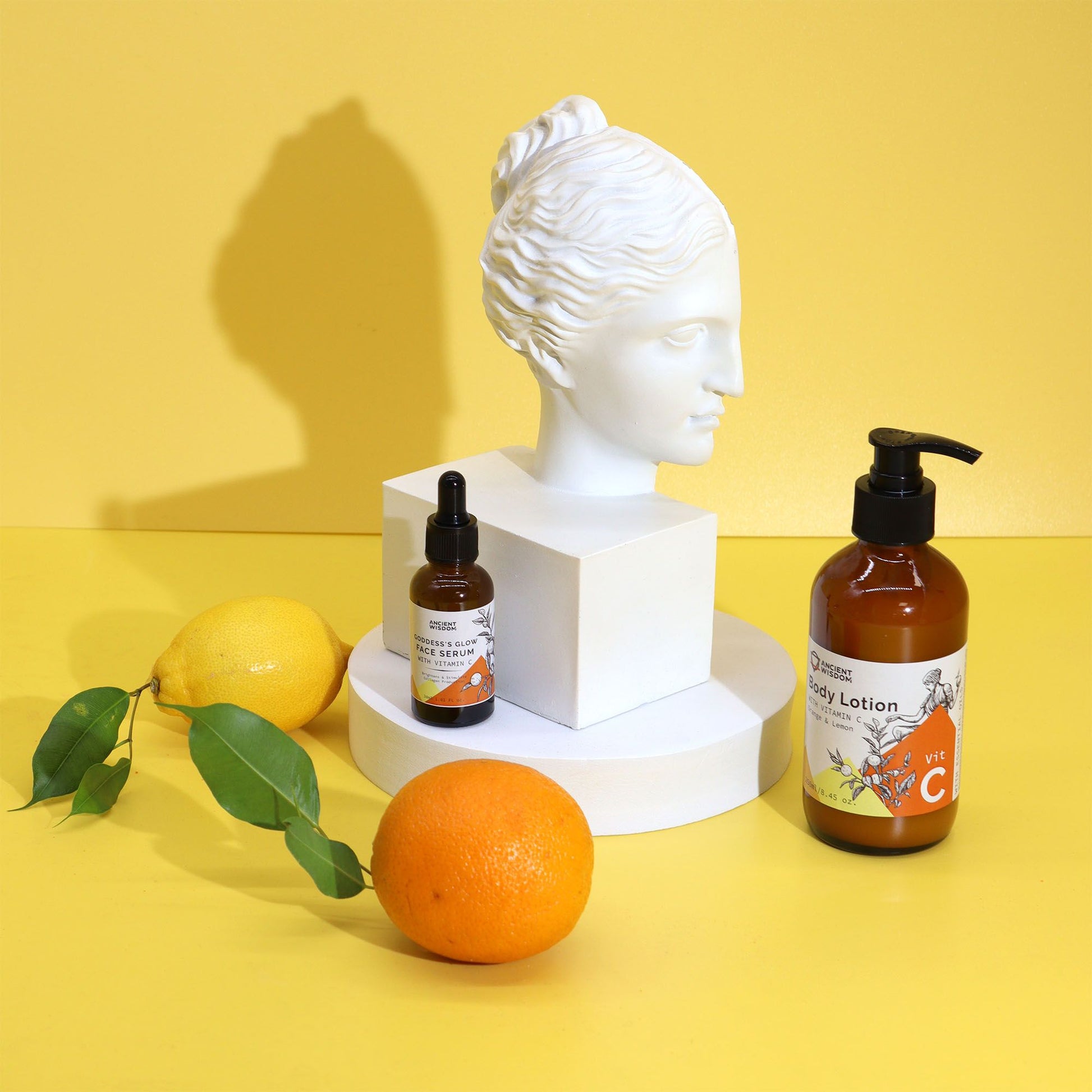 Goddess’s Glow Face Serum with Vitamin C – lifestyle shot