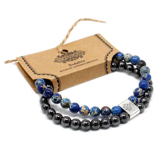 Magnetic Gemstone Bracelet - Sodalite | Auro & Co
