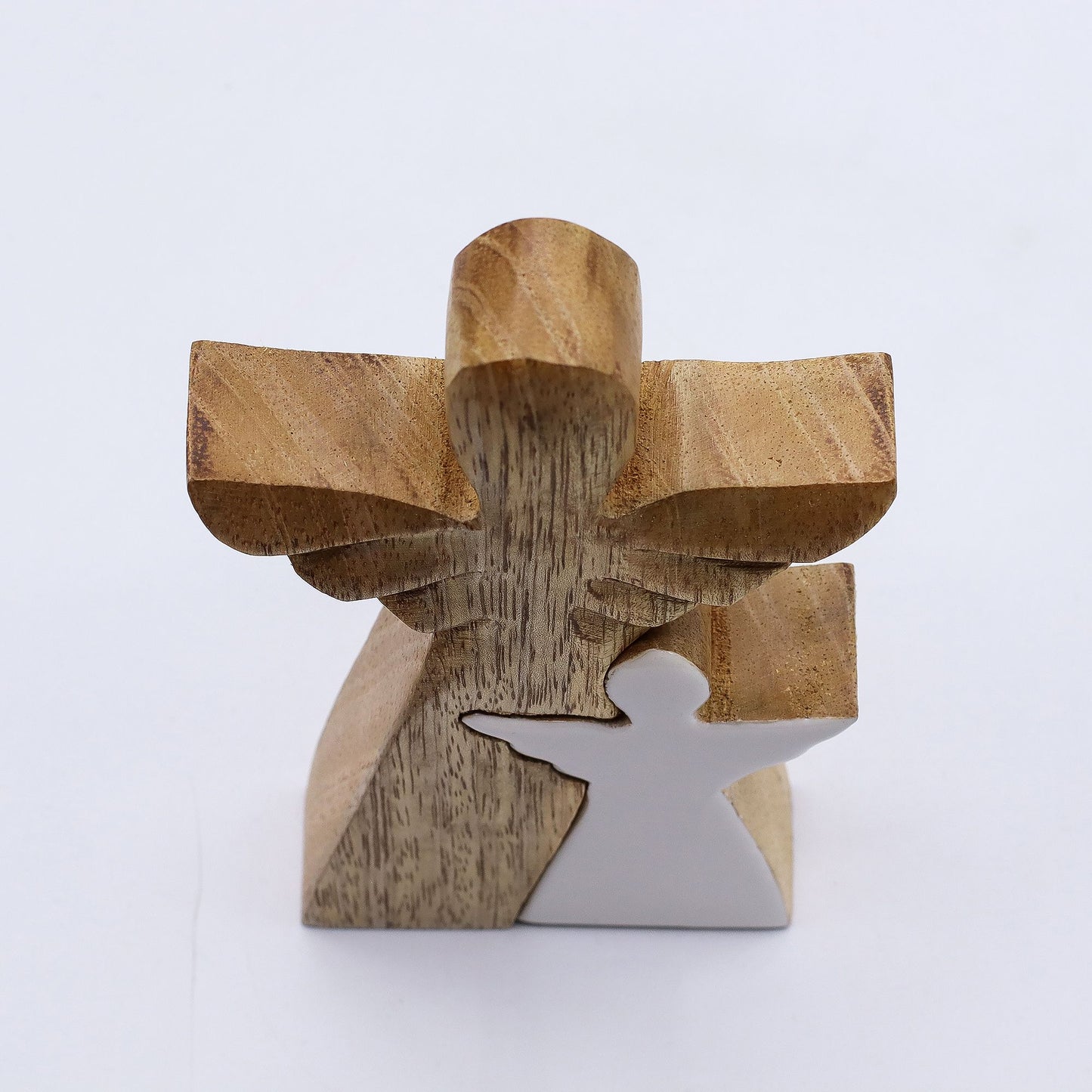 Mango Wood Angel in Angel - White Enamel – product image 5
