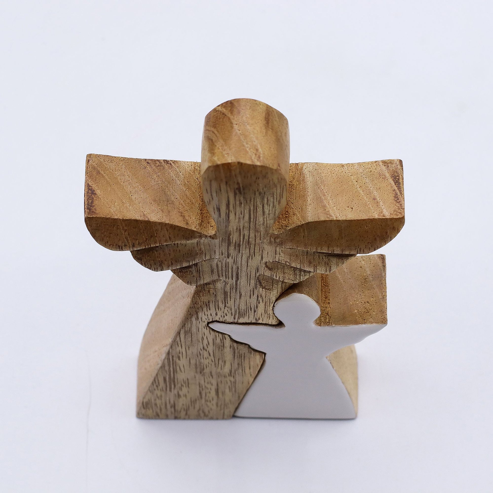 Mango Wood Angel in Angel - White Enamel – product image 5