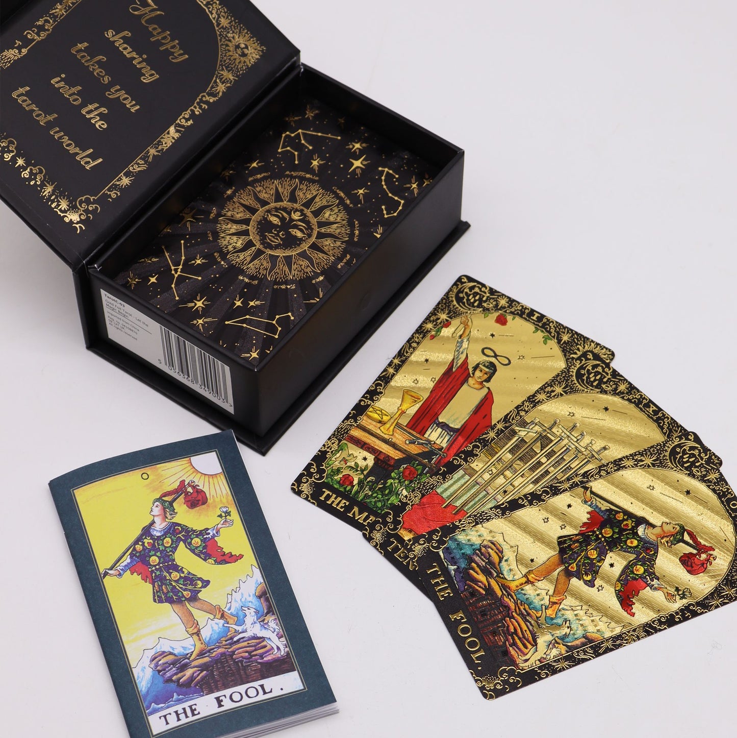 Gold Foil Tarot - Let the Magic Begin - Gift Box – detail view